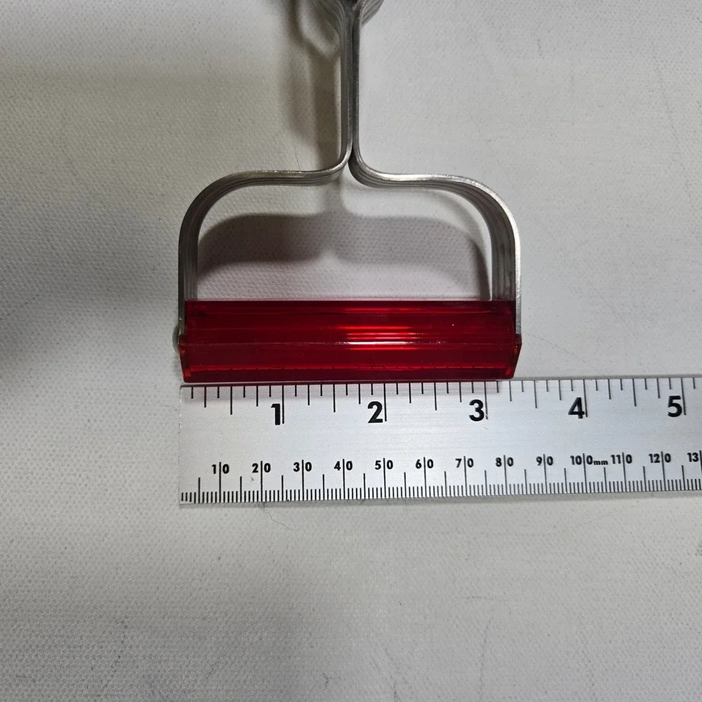 Endurance Rotary Egg Beater Hand Mixer Silver Red 12